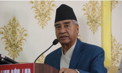 प्रजातन्त्रको सुदृढीकरणमा सबै लाग्नुपर्छ : सभापति देउवा   